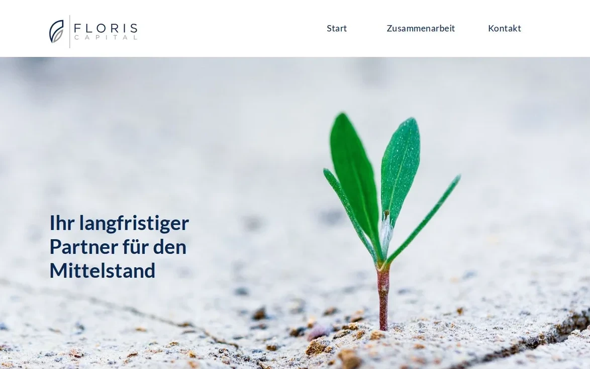 floriscapital.com vor dem Umbau