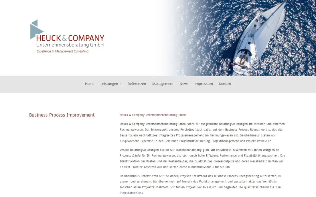 heuck-company.com vor dem Umbau