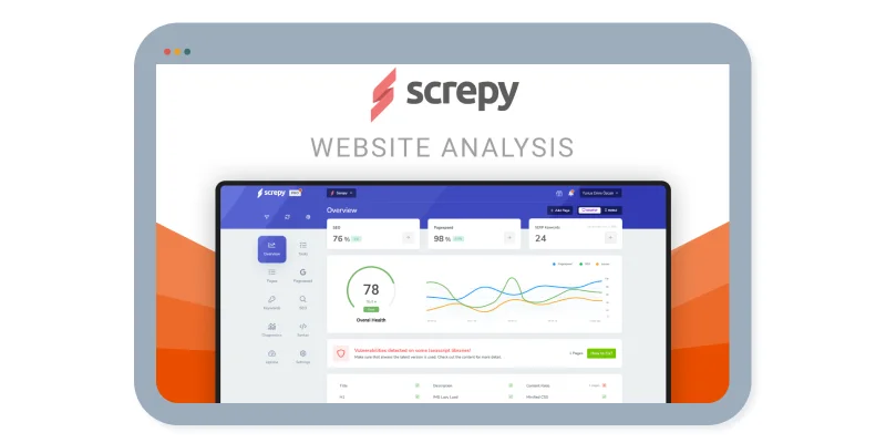 Preview of Screpy, the AI-based web analytics tool